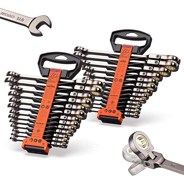 KARRYTON 26-Piece Flex head Ratcheting Wrench Set